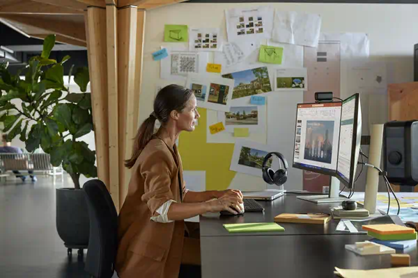 Micro-casque Poly Voyager Surround 85 UC USB-C + adaptateur USB-C/A + base de chargement - HP - Casque Micro - visuel 8