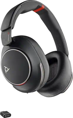 Micro-casque Poly Voyager Surround 85 UC USB-C + Poly - visuel 1 - hello RSE - Libérez votre espace et restez toujours opérationnel