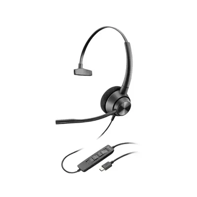 Micro-casque Poly EncorePro 310 monaural USB-C TAA Poly - visuel 1 - hello RSE - Protection acoustique