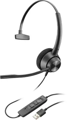 Casque à oreille simple (monaural) Poly EncorePro 310 Poly - visuel 1 - hello RSE - Protection acoustique