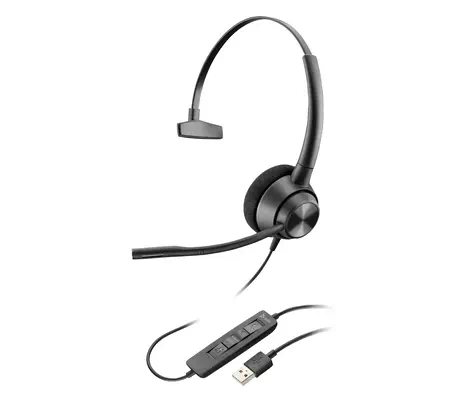 Casque à oreille simple (monaural) Poly EncorePro 310 Poly - visuel 1 - hello RSE - Perche de microphone flexible