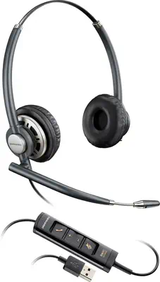 Micro-casque Poly EncorePro 725 USB-A stéréo TAA Poly - visuel 1 - hello RSE - Entendez chaque mot clairement