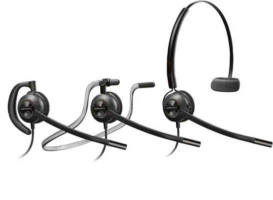 Micro-casque convertible Poly EncorePro 540 + fonction Quick Poly - visuel 1 - hello RSE - Boutons intégrés de mise en attente et de prise d'appel