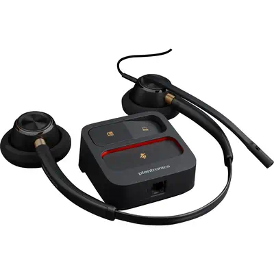 Micro-casque binaural Poly EncorePro 520 + fonction Quick Poly - visuel 1 - hello RSE - Boutons encastrés