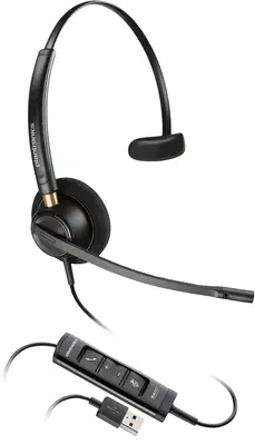 Micro-casque Poly EncorePro 515 monaural avec USB-A Poly - visuel 1 - hello RSE - Micro antibruit