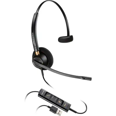 Micro-casque Poly EncorePro 515 monaural avec USB-A Poly - visuel 1 - hello RSE - Micro antibruit
