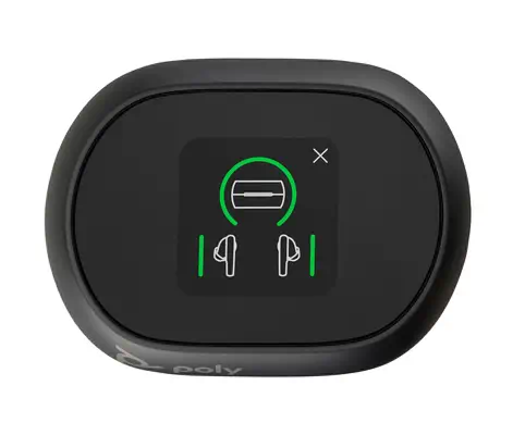 Écouteurs noir charbon Poly Voyager Free 60+ UC Poly - visuel 1 - hello RSE - Connexion sans fil à bord des avions