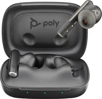 Écouteurs noir charbon Poly Voyager Free 60 UC +adaptateur USB-C BT700 + étui de charge de base achat responsable