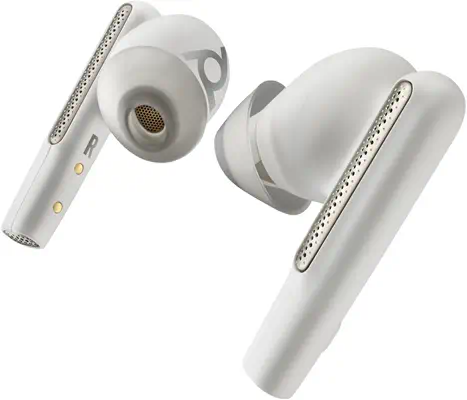 Écouteurs sable blanc Poly Voyager Free 60 UC Poly - visuel 1 - hello RSE - Réduction du bruit avancée