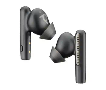 Revendeur officiel Écouteurs noir charbon Poly Voyager Free 60 UC M + adaptateur USB-A BT700 + étui de charge de base