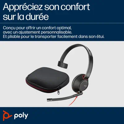 Micro-casque Poly Blackwire C5210 USB-C + câble commandes Poly - visuel 1 - hello RSE - Options de connectivité
