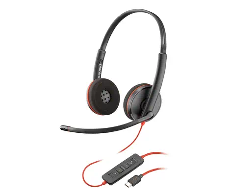 Micro-casque stéréo Poly Blackwire C3220 USB-C - Casque Micro - visuel 3