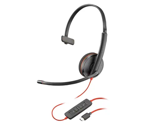 Micro-casque Poly Blackwire 3210 monaural USB-C Poly - visuel 1 - hello RSE - Gestion simplifiée des appels