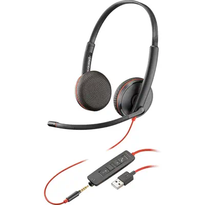 Micro-casque stéréo USB-A Poly Blackwire 3225 (lot) Poly - visuel 1 - hello RSE - Une qualité d'appel améliorée