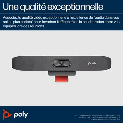 HP Poly Barre de visioconférence USB Poly Studio R30 - Visioconférence - visuel 3