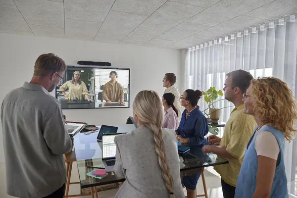 HP Poly TC10 White Touch Controller Blanc - Visioconférence - visuel 4