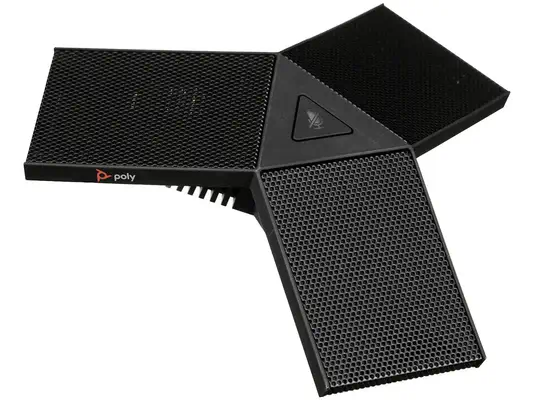 Microphone de table Poly Studio X50/X52/X70/USB Poly - visuel 1 - hello RSE - Étendez la couverture audio de la salle