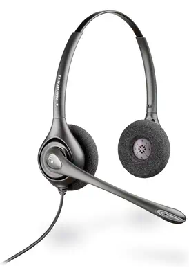 Micro-casque double canal binaural Poly HW261N Supraplus + Poly - visuel 1 - hello RSE - Fiabilité et confort essentiels à la mission