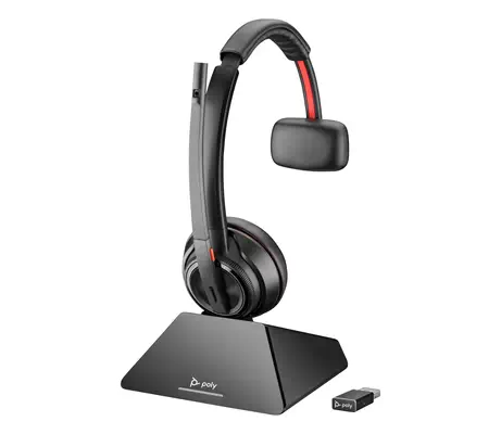 Micro-casque serre-tête Poly Savi 8220 stéréo DECT 1 880-1 900 Mhz + kit de chargement - Casque Micro - visuel 3