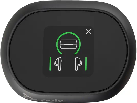 Écouteurs noir charbon Poly Voyager Free 60+ UC Poly - visuel 1 - hello RSE - Connexion sans fil à bord des avions