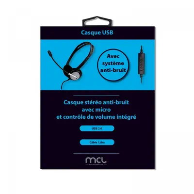 MCL MK1A99BZCSQMUSBAB écouteur/casque Avec fil Arceau Bureau/Centre d'appels MCL - visuel 1 - hello RSE - Commandes pratiques
