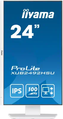 iiyama XUB2492HSU-W6 écran plat de PC 60,5 cm (23.8") 1920 x 1080 pixels Full HD LED Blanc - Ecran Ordinateur - visuel 3