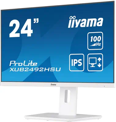 iiyama XUB2492HSU-W6 écran plat de PC 60,5 cm (23.8") 1920 x 1080 pixels Full HD LED Blanc - Ecran Ordinateur - visuel 5