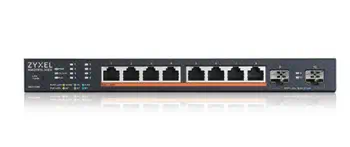 Zyxel XMG1915-10EP Géré L2 2.5G Ethernet (100/1000/2500) Connexion Ethernet, supportant l'alimentati garantie