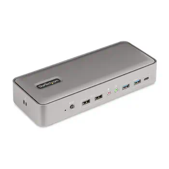 Achat StarTech.com Docking Station KVM USB-C pour Deux PC Portables - Station d'Accueil DisplayPort 4K 60Hz pour 2 Moniteurs - Hub USB 5 Ports, GbE, Alimentation 90W/45W - Stations d'Accueil pour Ordinateur Portable au meilleur prix