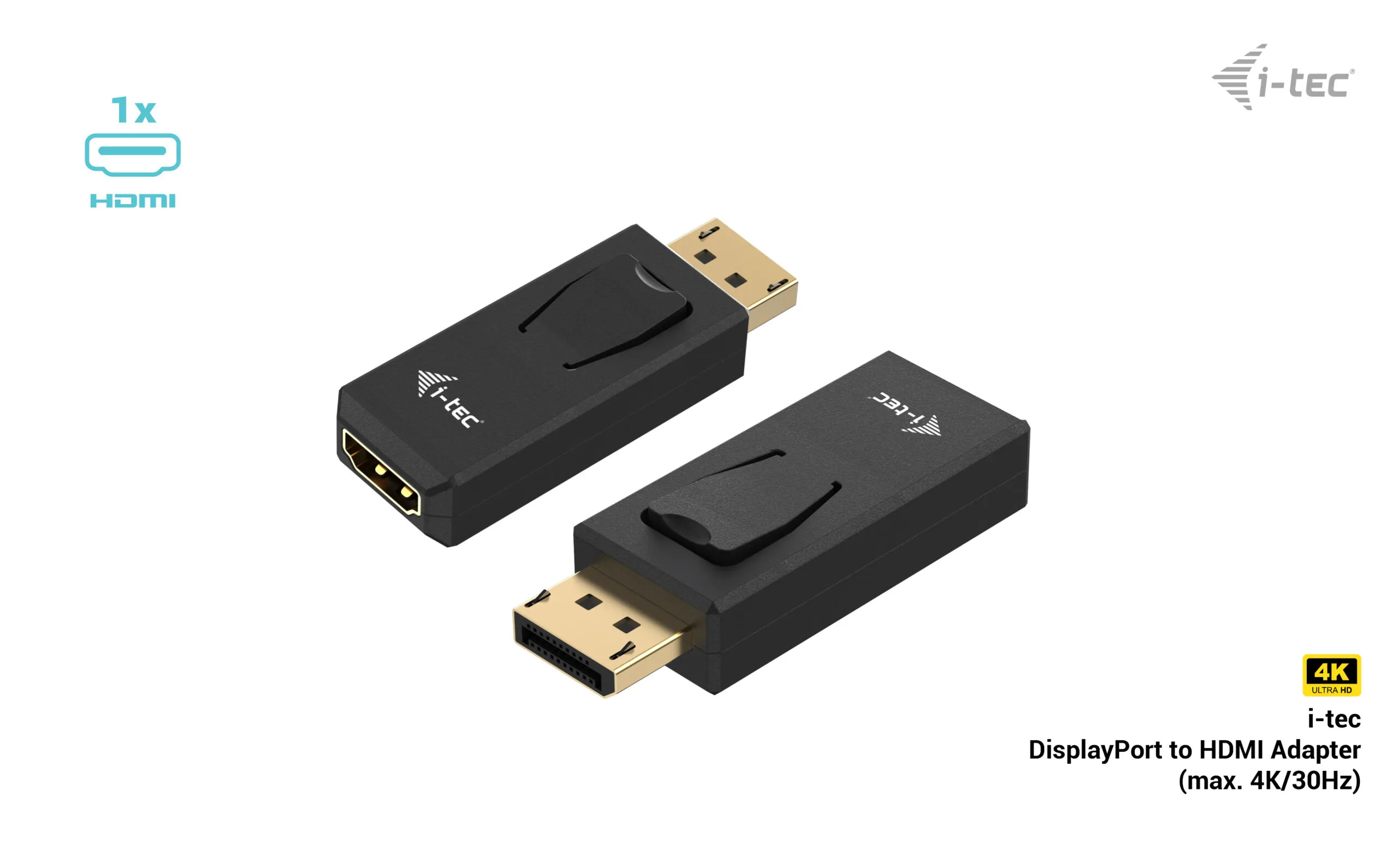 Vente I-TEC Passive Adapter DisplayPort to HDMI Resolution i-tec au meilleur prix - visuel 2