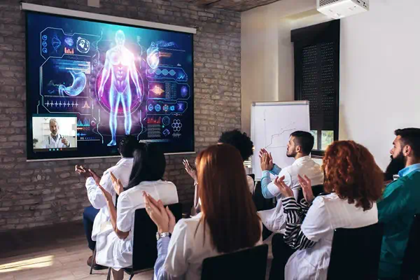 Optoma ZK450 4200 ANSI lumens DLP UHD 4K Optoma - visuel 1 - hello RSE - 3D complète