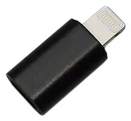 DLH DY-TU5073 changeur de genre de câble Apple Lightning Noir - Autre Accessoire pour portable - visuel 1