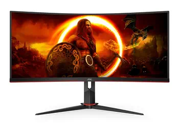 Revendeur officiel Ecran Ordinateur AOC CU34G2XP/BK 34p 3440x1440 VA 180hz High