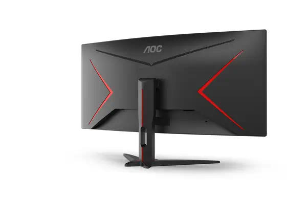 AOC G2 CU34G2XE/BK LED display 86,4 cm (34") 3440 x 1440 pixels Wide Quad HD LCD Noir, Rouge - Ecran Ordinateur - visuel 7