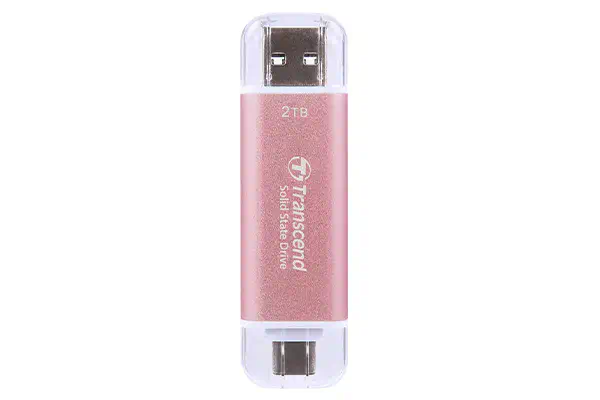 Transcend ESD310 2 To USB Type-A vers USB Transcend - visuel 1 - hello RSE - Deux connecteurs, des possibilités infinies