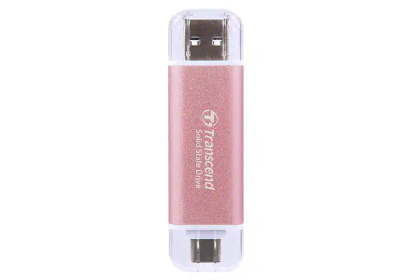 Transcend ESD310 512 Go USB Type-A vers USB Transcend - visuel 1 - hello RSE - Deux connecteurs, des possibilités infinies