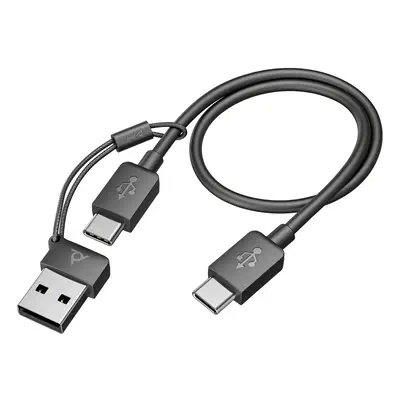 Micro-casque Poly Voyager Focus 2 UC + câble USB-A vers USB-C + base de chargement - Casque Micro - visuel 10