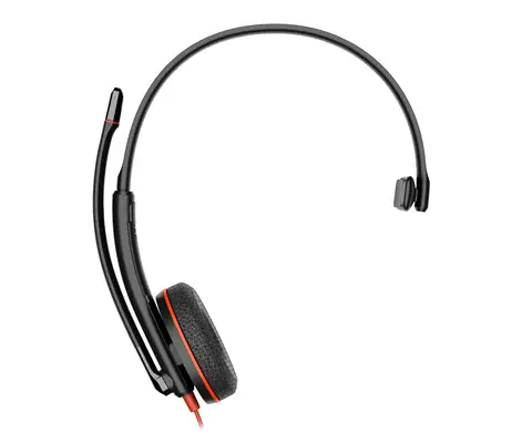 Micro-casque Poly Blackwire 3210 monaural USB-C + adaptateur USB-C/A - HP - Casque Micro - visuel 1