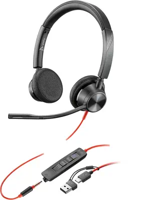 Micro-casque Poly Blackwire 3325 stéréo USB-C certifié Microsoft Poly - visuel 1 - hello RSE - Options de connectivité