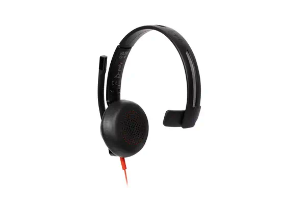 Micro-casque monaural USB-C Poly Blackwire 5210 + prise 3,5 mm + adaptateur USB-C/A - HP - Casque Micro - visuel 8