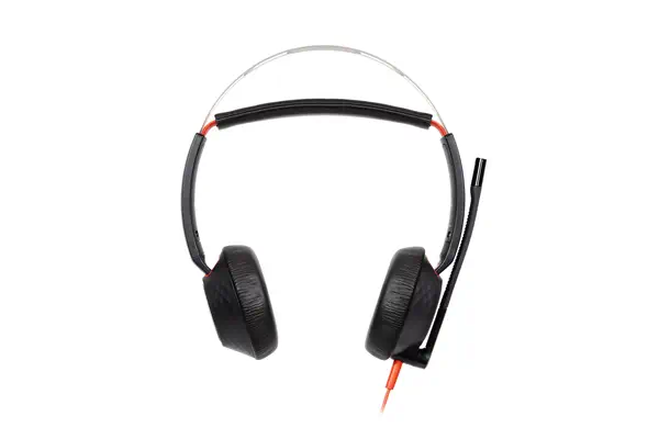 Micro-casque Poly Blackwire 5220 stéréo USB-C + connexion 3,5 mm + adaptateur USB-C/A - HP - Casque Micro - visuel 1