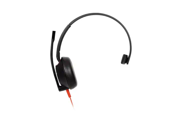 Micro-casque monaural USB-C Poly Blackwire 5210 + prise 3,5 mm + adaptateur USB-C/A (lot) - HP - Casque Micro - visuel 1