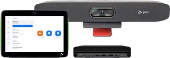 Pack Poly Studio Small Room pour Zoom Rooms : Barre de visioconférence Studio R30 USB et PC HP avec  achat responsable