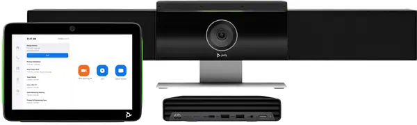 Pack Poly Studio Medium Room pour Zoom Rooms : Barre de visioconférence Studio USB et PC HP avec TC1 - Visioconférence - visuel 1