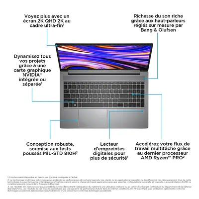 HP ZBook Power G10 AMD Ryzen 5 7640HS 15.6p Full HD - Station de Travail Mobile - visuel 9