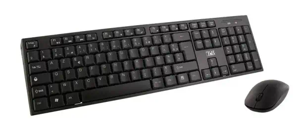 T'nB KBSCBK2 clavier Souris incluse Maison FR sans fil +USB AZERTY Noir - T'NB - Pack Clavier, souris - visuel 1