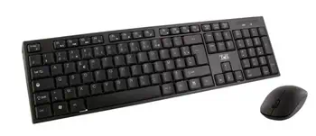 Livraison rapide T'nB KBSCBK2 clavier Souris incluse Maison FR sans fil +USB AZERTY Noir