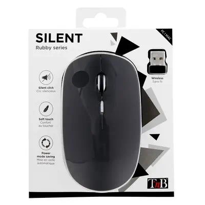 T'nB Souris sans fil silent click RUBBY noire - T'NB - visuel 3