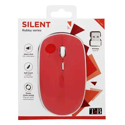 T'nB Souris sans fil silent click RUBBY rouge - T'NB - visuel 3