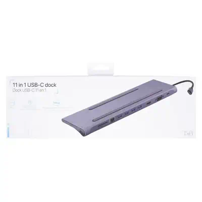 T'nB DOCKUSBC11 station d'accueil Avec fil USB 3.2 Gen 1 (3.1 Gen 1) Type-C Argent - T'NB - Station d'accueil pour portable - visuel 7